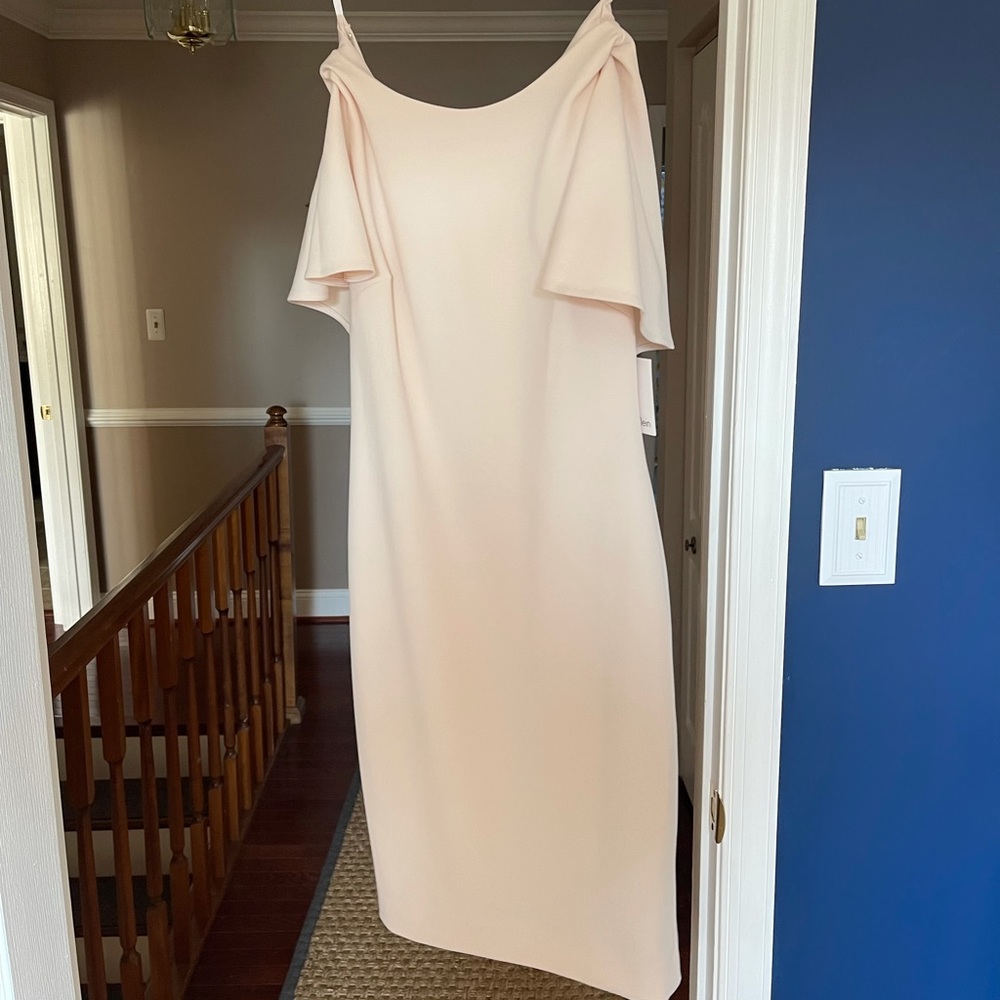 Calvin Klein light blush body shaping dress.